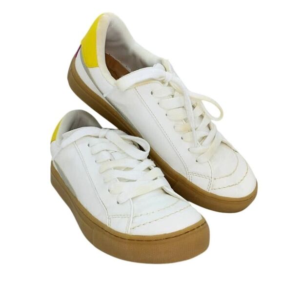 Universal Thread Women's White & Yellow Casual Designer Sneakers - sz. 7 - Picture 1 of 6